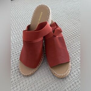 NWOT Adrienne Vittadini Espadrille Sandals/Wedge, Sz 10. Slip on.